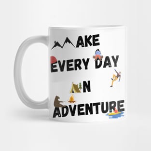 Funny Outdoorsmen Adventure day dark Mug